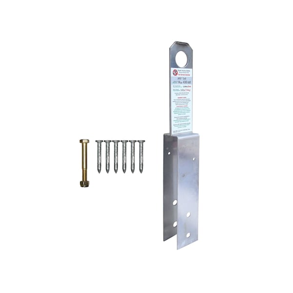 Super Anchor Safety ARS 2x8 Fall Arrest Anchor 14ga SST w/Fasteners. Single Retail Package. 1006 - main